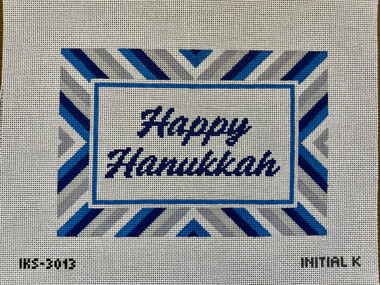 Happy Hanukkah Stripe Tray