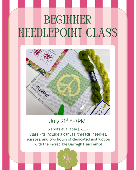 Beginner Needlepoint Class 7/21