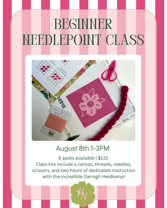 Beginner Needlepoint Class 8/8