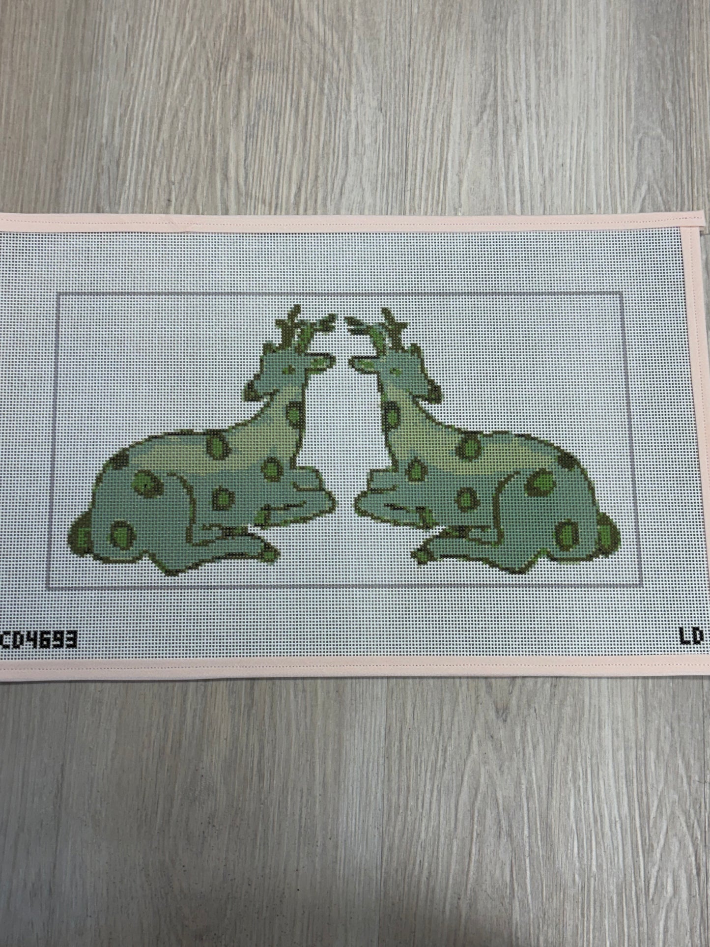 Green Reindeer Bolster