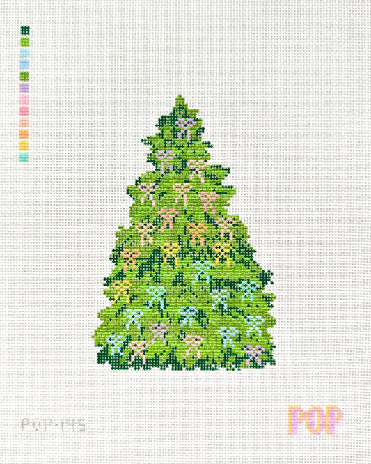 Rainbow Bow Christmas Tree