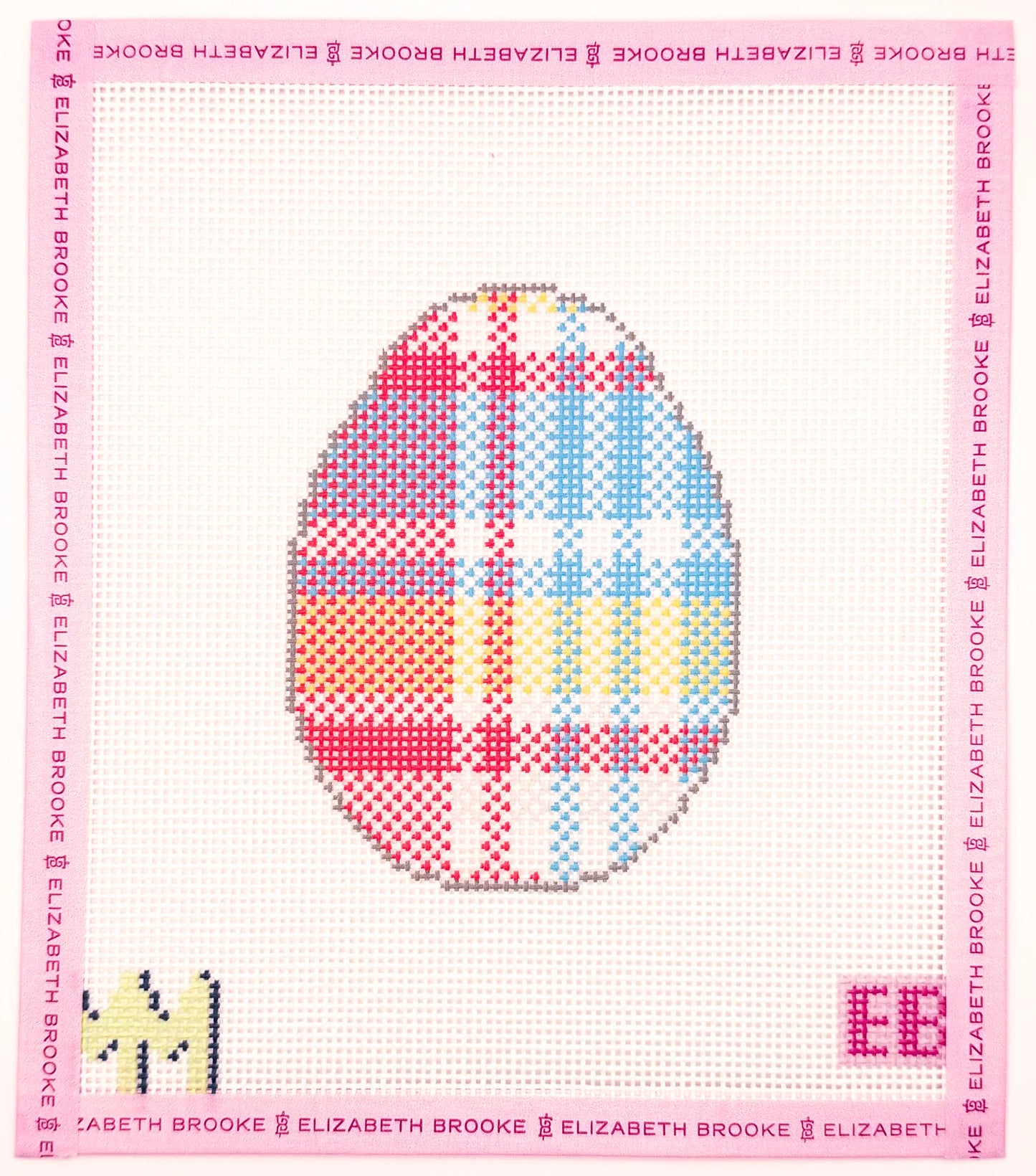 Blue Madras Plaid Egg