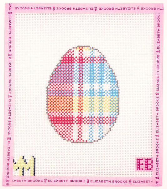 Blue Madras Plaid Egg