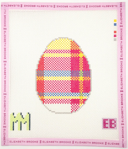 Pink Madras Plaid Egg