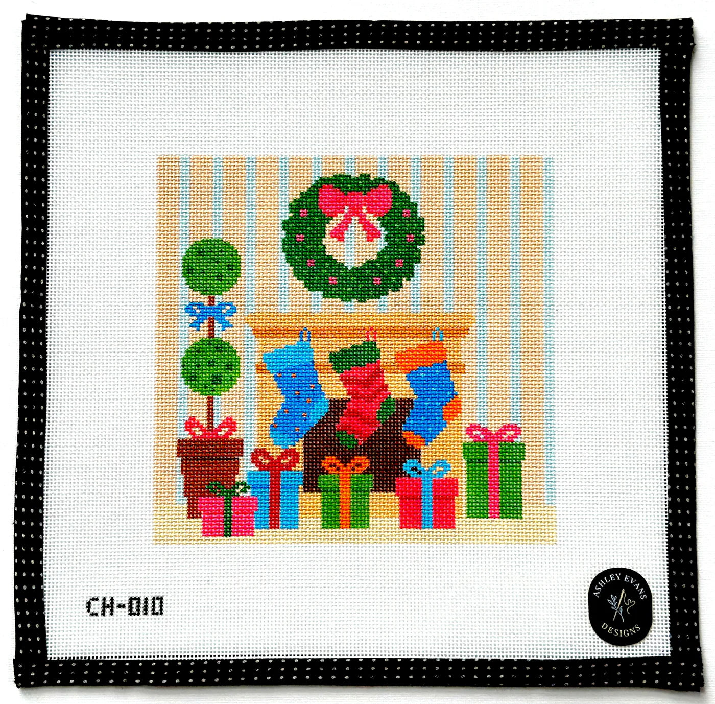 Hung with Care Christmas Mantle and Stockings