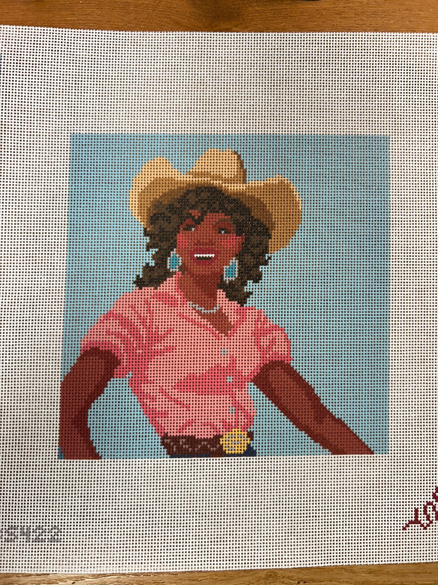 Black Rodeo Cowgirl 6x6” Square