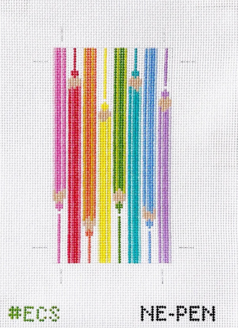 Colored Pencils Eyeglass Case