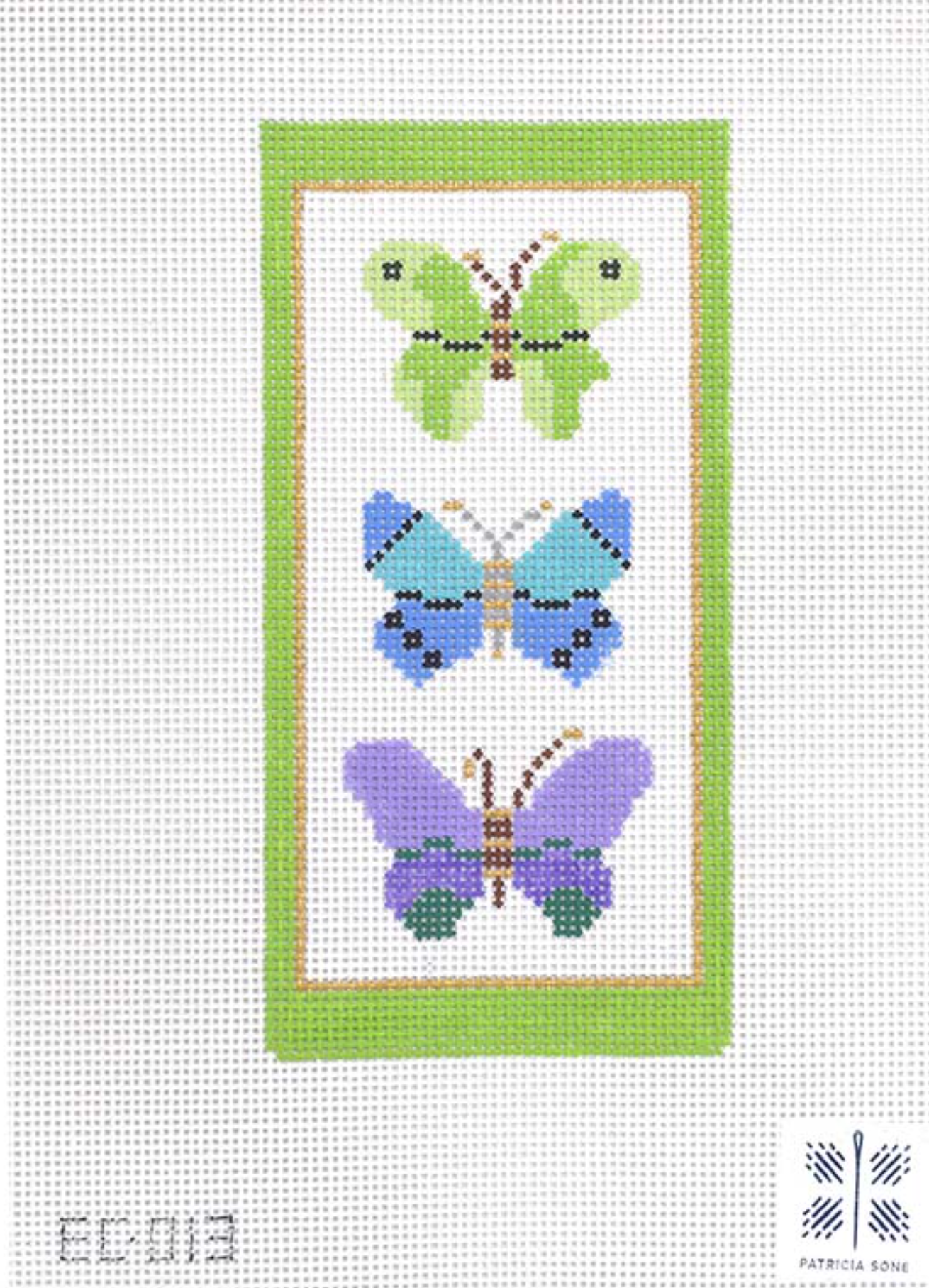 Three Butterflies Eyeglass Case