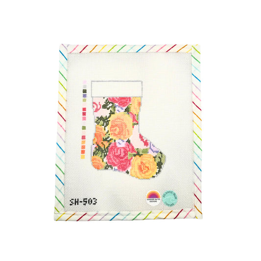 Grandma's Roses Mini Stocking