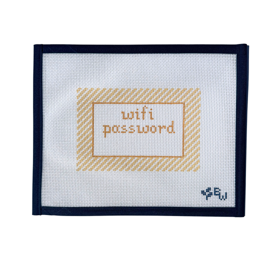 Wifi Password - Gold Stripes  - Boxwood Trunk Show