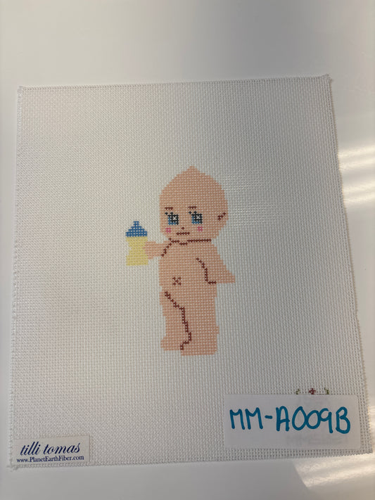 MM-A009B Kewpie with Blue Bottle - Trunk Show