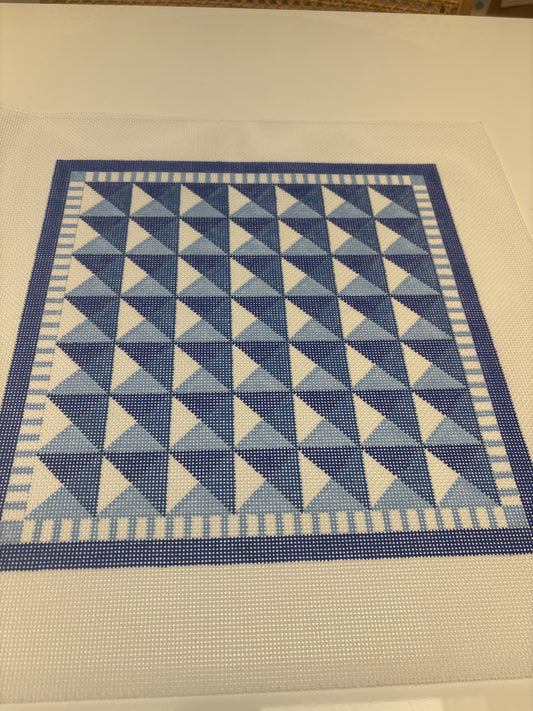 2096B - Reflection Pillow Blue - Trunk Show
