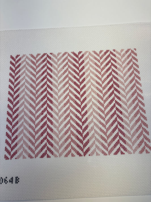 1064B - Herringbone Clutch Coral - Trunk Show