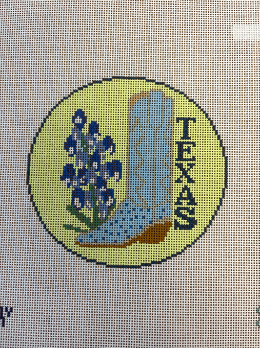 Blue Texas Bluebonnet Round