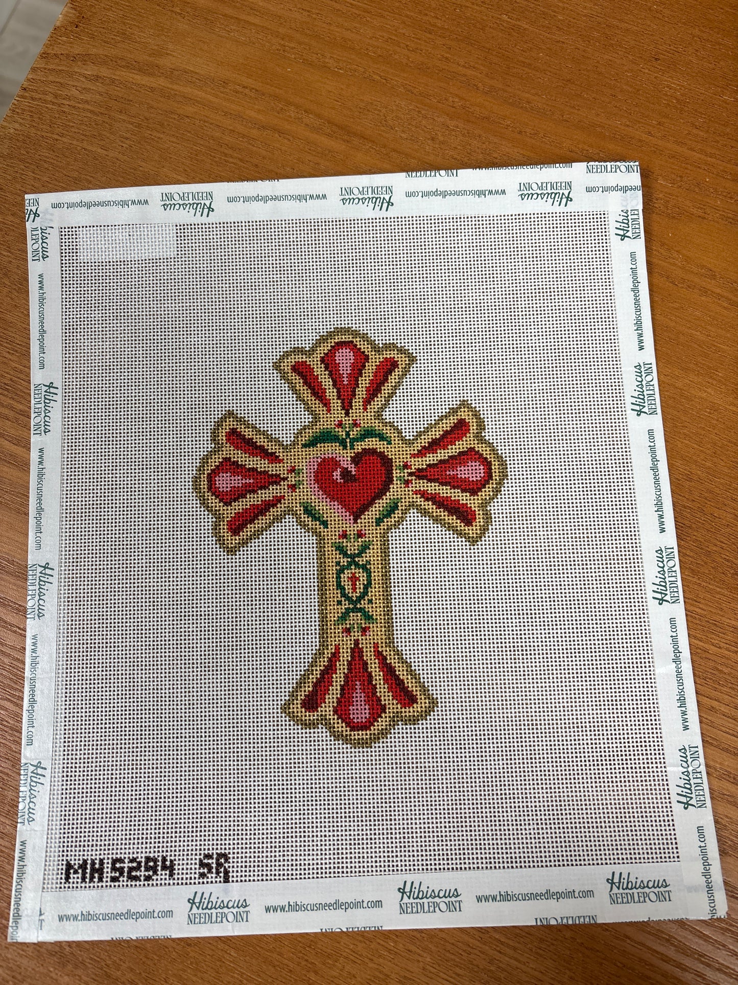 Scalloped Heart Cross