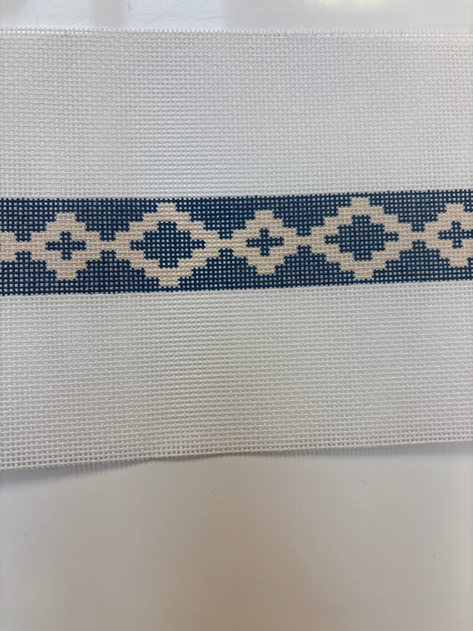 Navy Geometric Belt - Boxwood Trunk Show