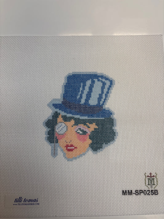 MM-SP025B Top Hat Lady Blue - Trunk Show