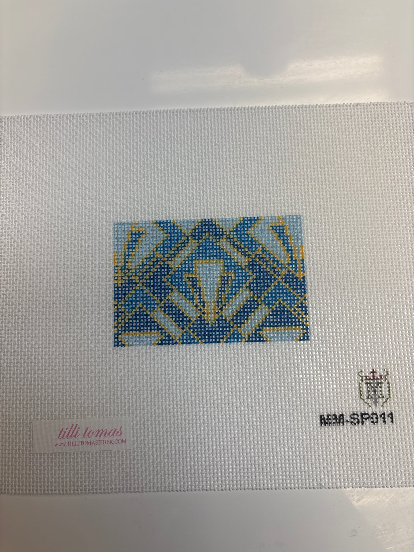 MM-SP011 Art Deco Wallet Insert Blue - Trunk Show