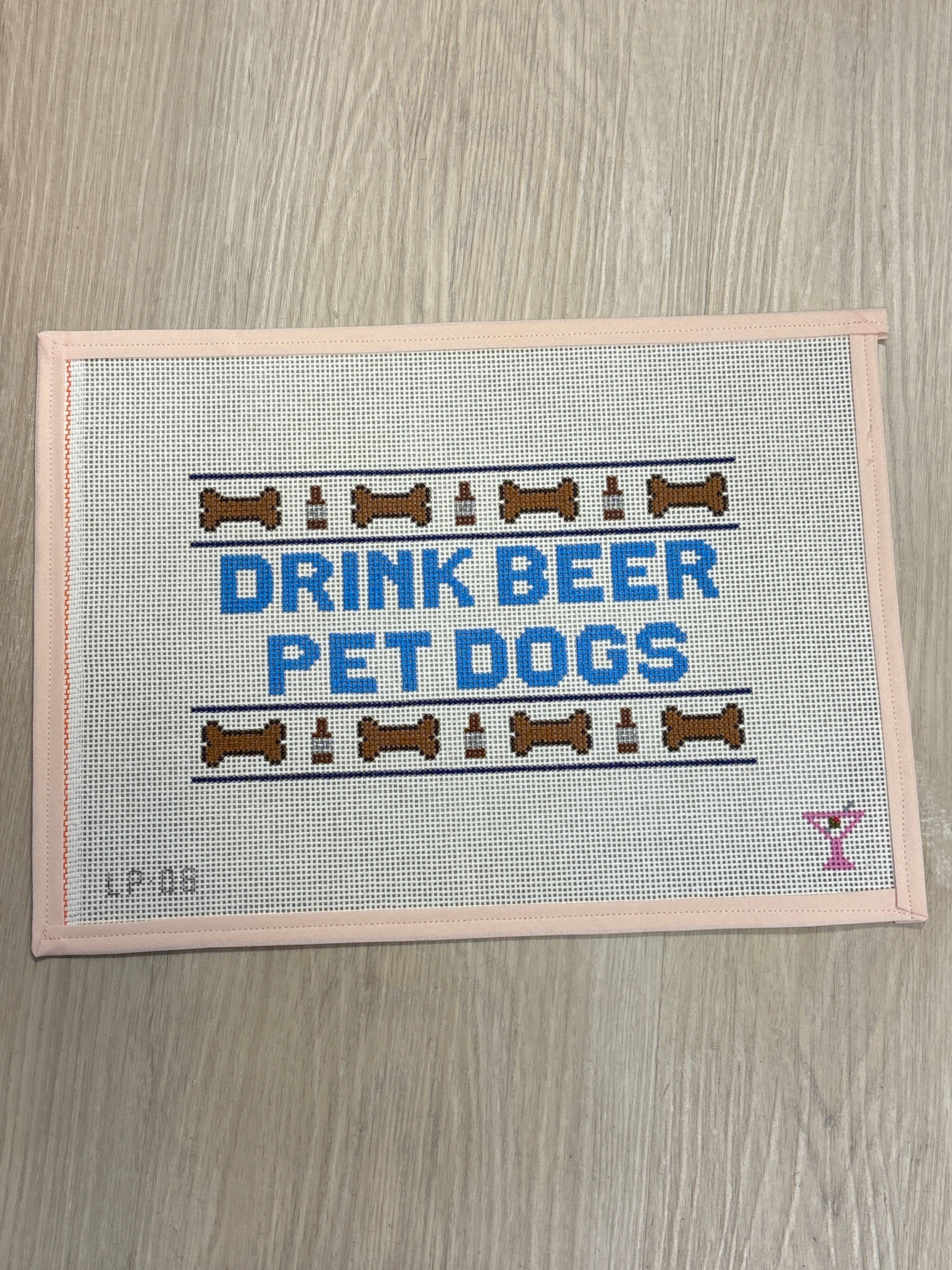 Drink Beer Pet Dogs – Hibiscus Needlepoint
