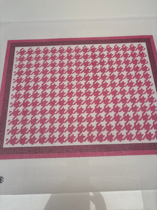 3057B - Houndstooth Pink - Trunk Show