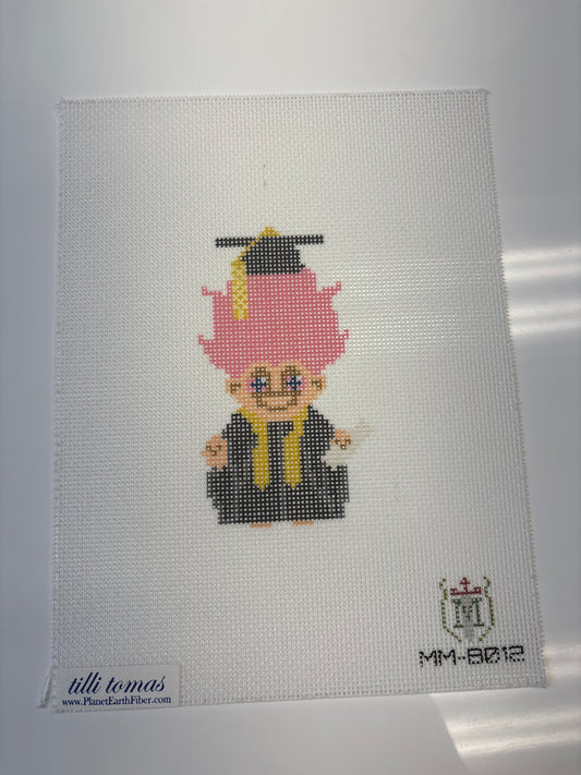 MM-B012 Graduation Pink Hair Troll - Trunk Show