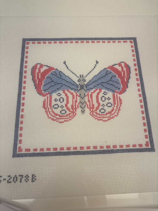 2078B - Large Butterfly Patriotic - Trunk Show