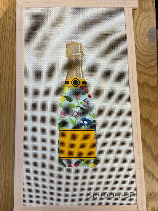 Blue Floral Champagne