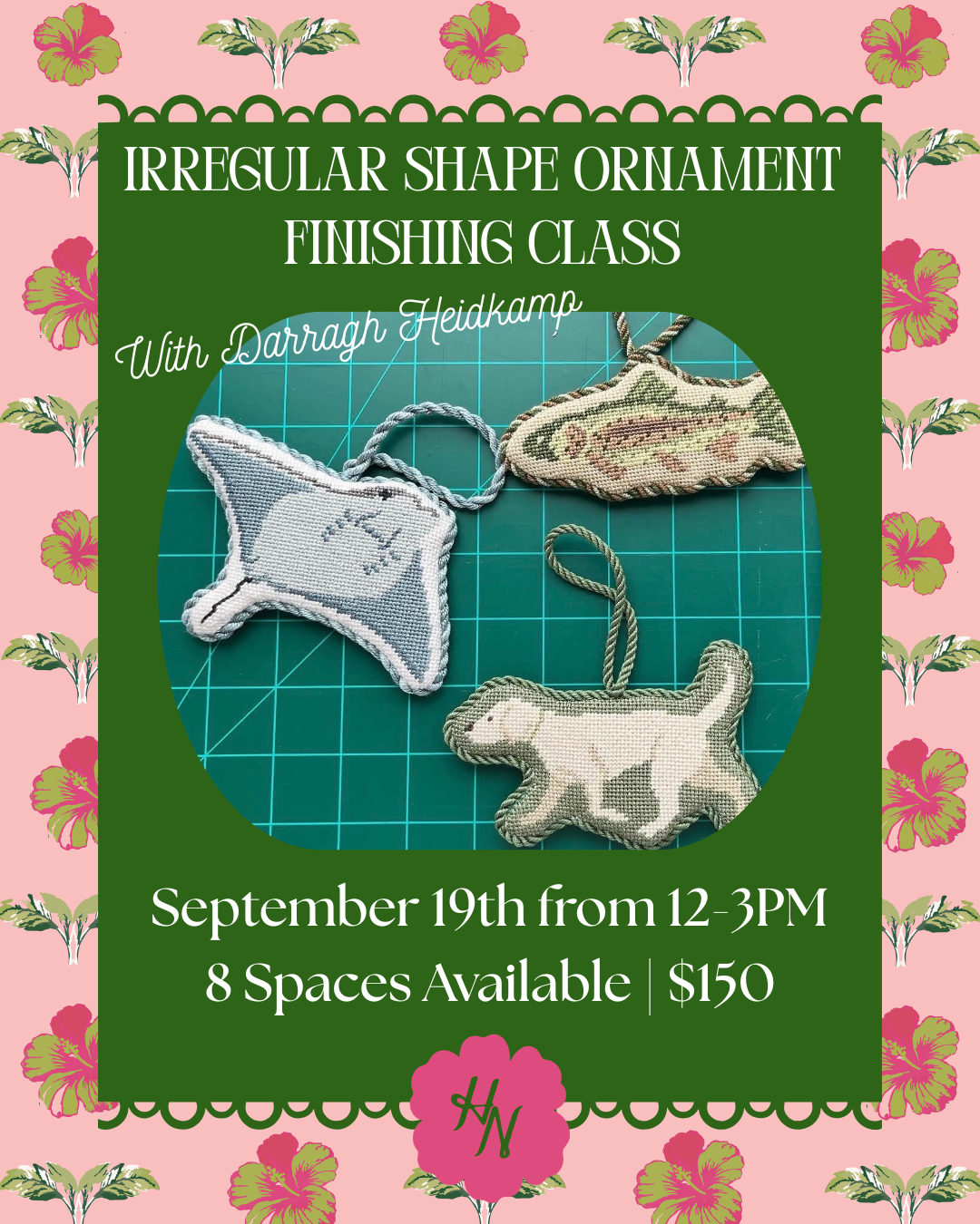 Irregular Shape Ornament Finishing Class
