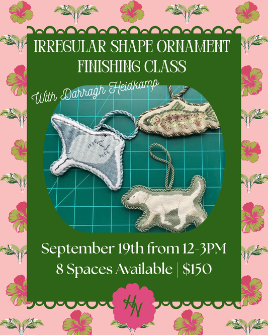 Irregular Shape Ornament Finishing Class